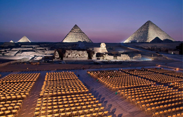 Sound & Light show at Giza pyramids